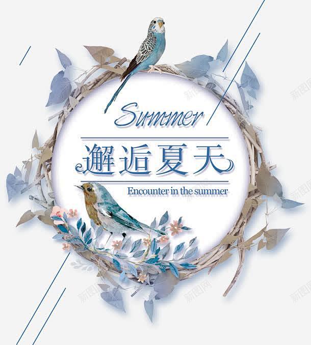 邊框邂逅夏天元素免摳png設計圖片免費下載頁面網頁平面電商創意素材