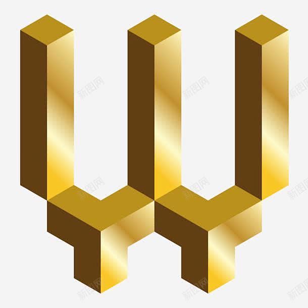 金色c4d英文字母t立体艺术字高清素材网页设计图片免费下载页面网页