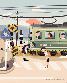 吕蛋塔采集到场景插画