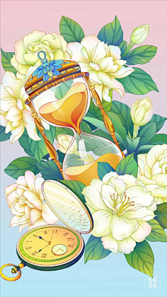 半拖采集到传统风插画