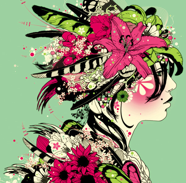 okawari专辑封面设计插画