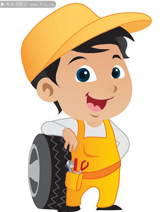 修理工人卡通图片