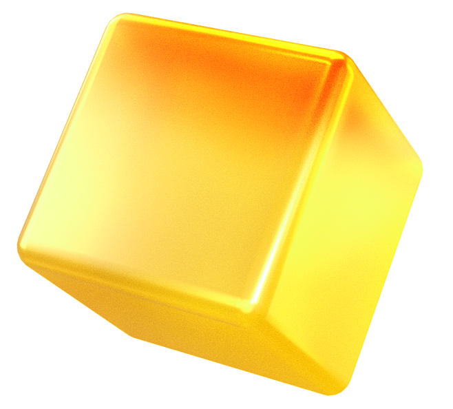 黄红色渐变方块3