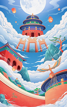 美伢_采集到插画参考