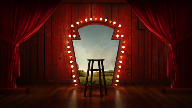 复古舞台全屏海报背景图19201080