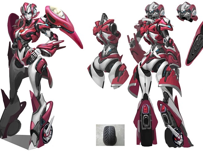 未来女性变形金刚角色阿尔茜