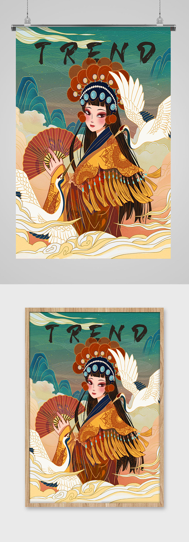 会写诗的孩子不砸玻璃转采于2021-10-29 11:52:39国潮风戏曲手绘插画