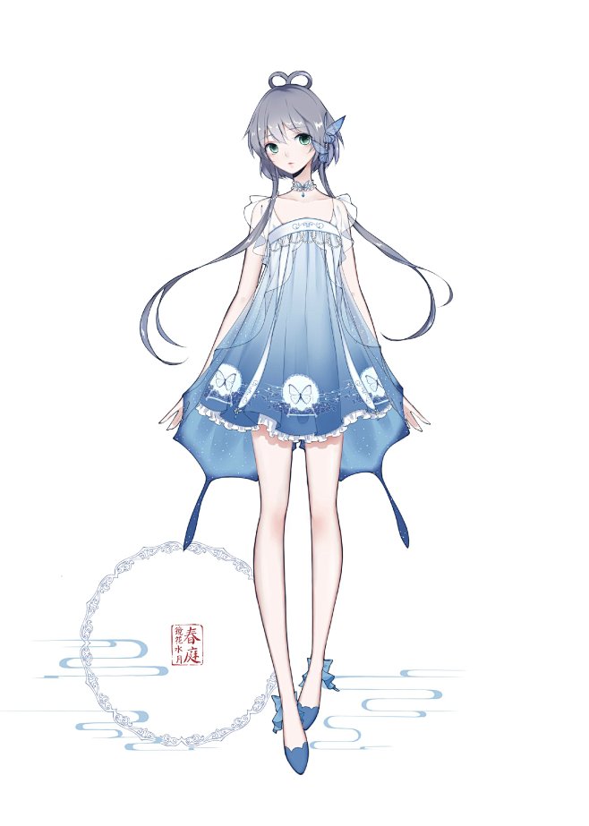 #vsinger服装设计大赛# 【春庭 · 镜花水月 · 洛天依】