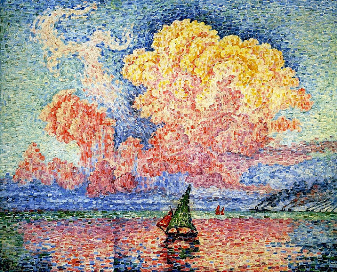 印象派点彩油画法国paulsignac