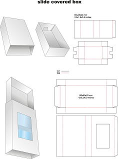 com 各类型包装盒快递盒刀模展开图纸盒拎袋3d展示平面设计素材源文件
