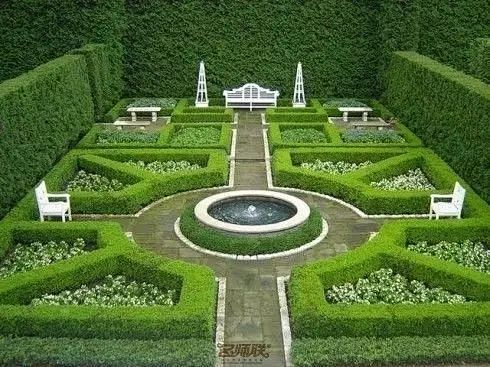 法式-花瓣网|陪你做生活的设计师 | /法式园林花园/植物树木修剪迷宫
