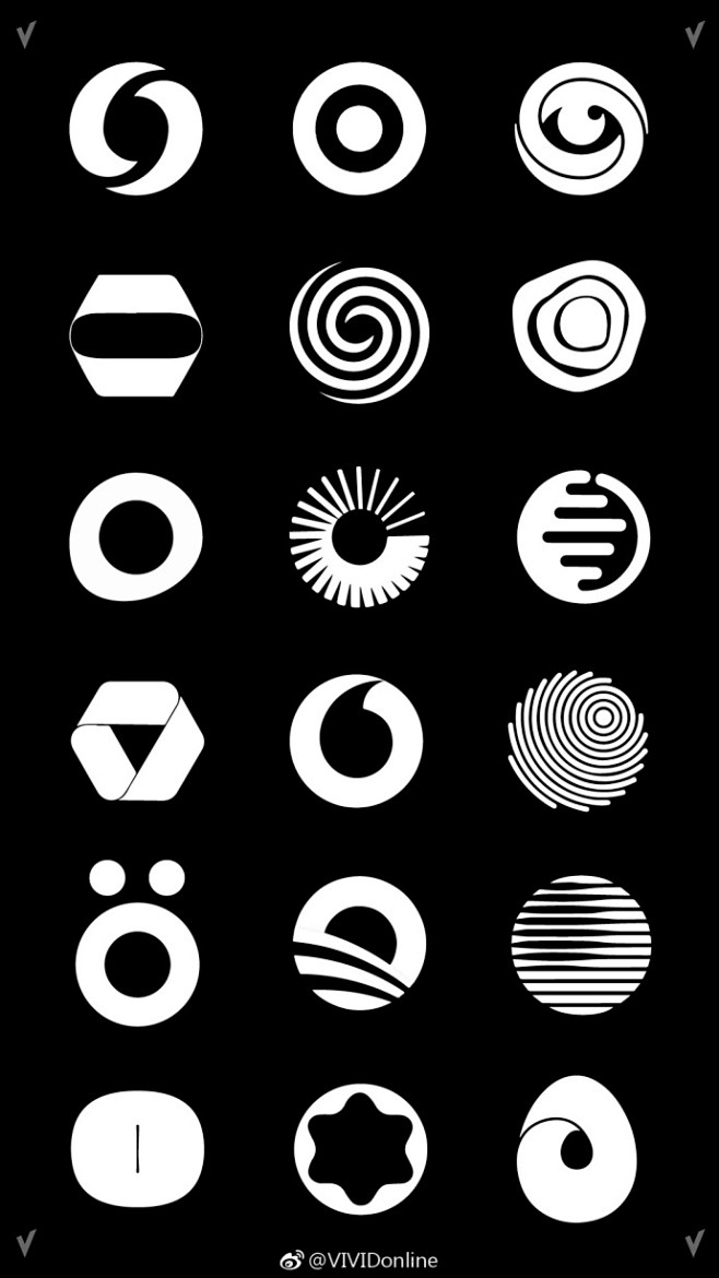 图形设计18个o字母设计