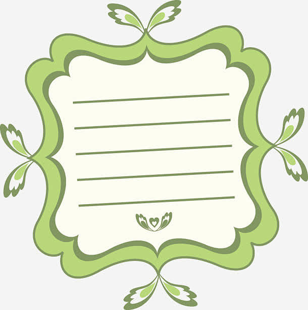 时尚花边边框页面网页平面电商创意素材png素材