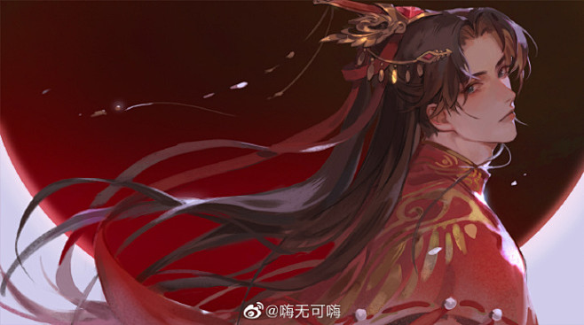 二哈和他的白猫师尊穿婚服的师尊p2为了证明我画了俩