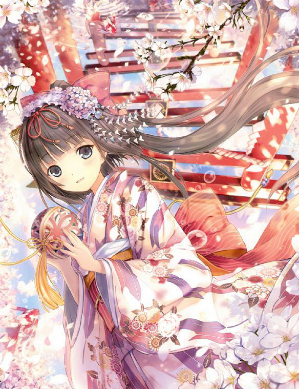谁是最具气质的女性二次元和服少女套图 二次元