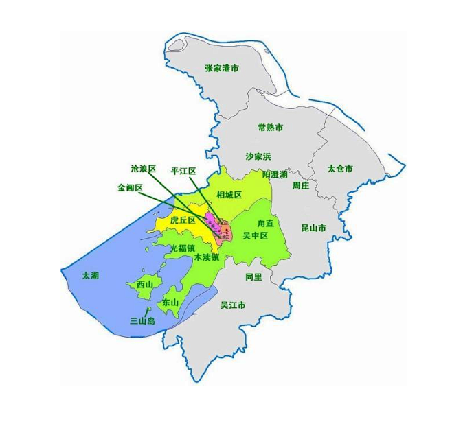 苏州区域划分图2020图片