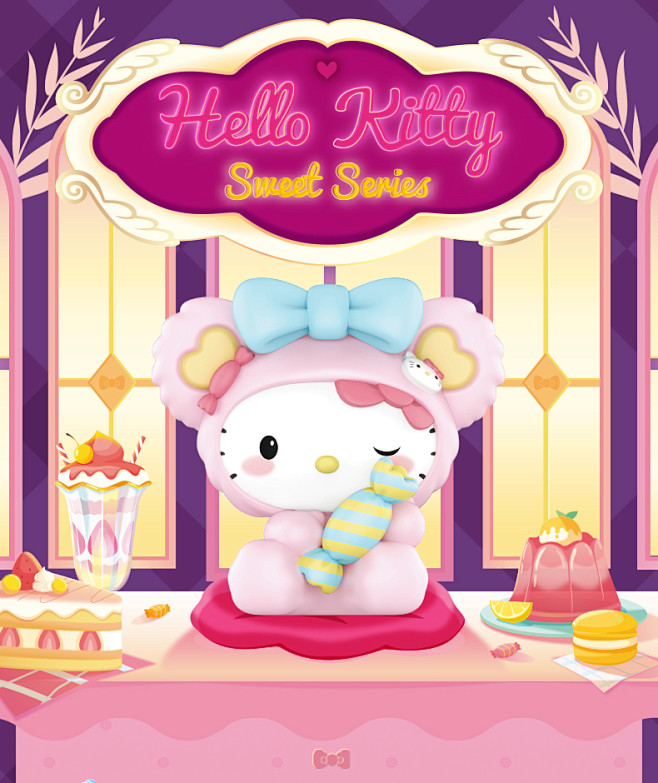 popmart泡泡玛特hellokitty甜蜜系列手办盲盒摆件不支持退款tmallcom