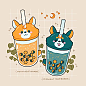   | DTIYS OPEN  on Instagram: “Corgi-shaped boba cups  which flavor would you like to try? This was a simpler doodle inspired by some boba I had yesterday ”