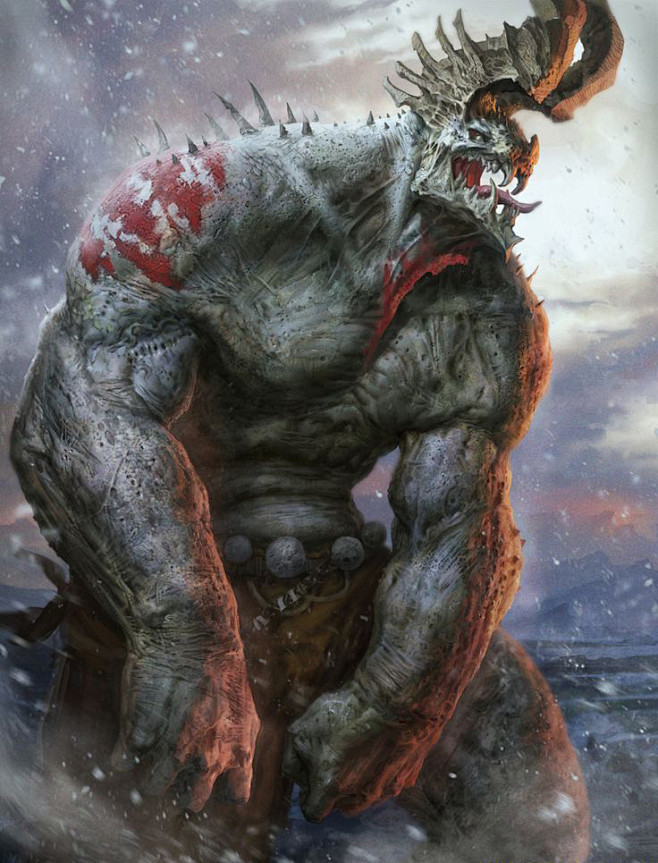 cg游戏资料奇幻生物插画集怪兽人物壁纸场景设定集原画集