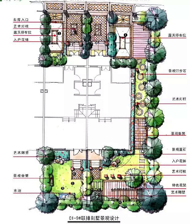 轉採於2018-06-08 06:56:07手繪別墅庭院設計圖1喜歡快題設計陳憲森同