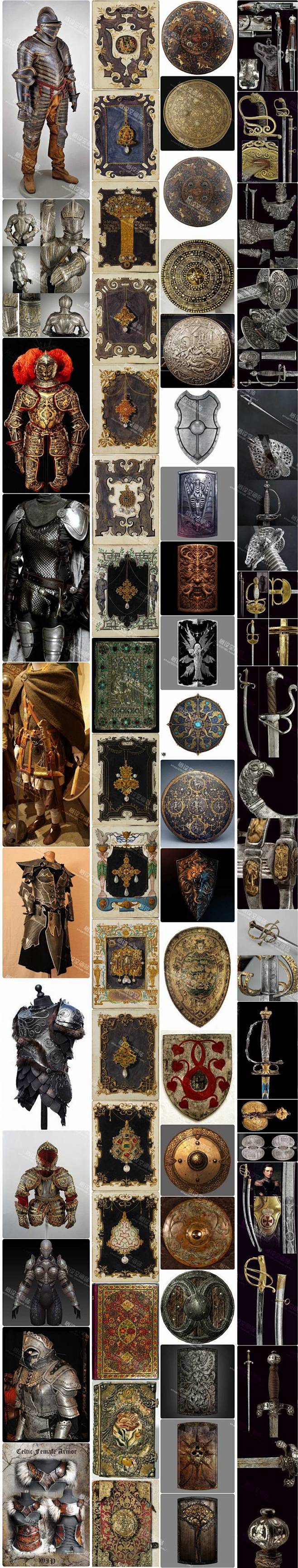 北欧古代中世纪风格鉴赏图集骑士风美术游戏设计参考素材资料淘宝网