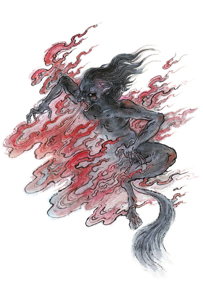 山海经厌火国人厌火国在其国南兽身黑色生火出其口中一曰在讙朱东