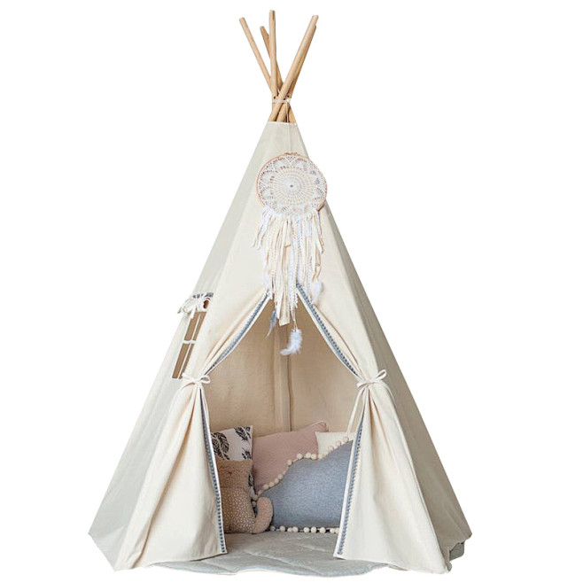 儿童室内帐篷女孩男孩过家家游戏屋印第安风格小帐篷玩具屋公主房-淘宝网