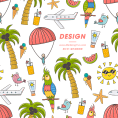 春夏秋冬四季素材png 花瓣网 陪你做生活的设计师 旅游矢量元素素材 Png