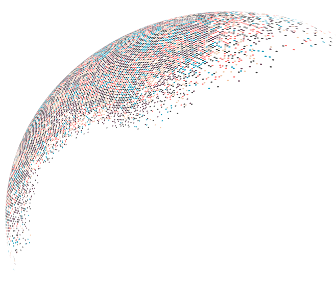 美工云 Particle Sphere互联网粒子抽象球体球形eps矢量元素 Png