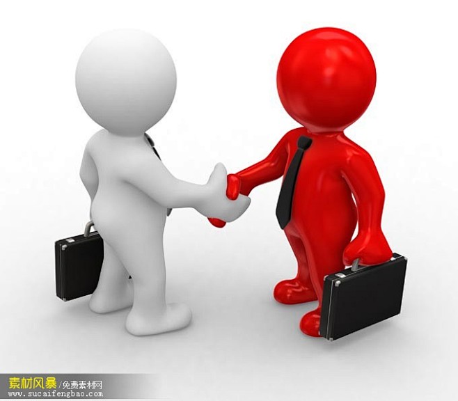 3d小人握手图片高清设计图片素材风暴wwwsucaifengbaocom图片素材背景
