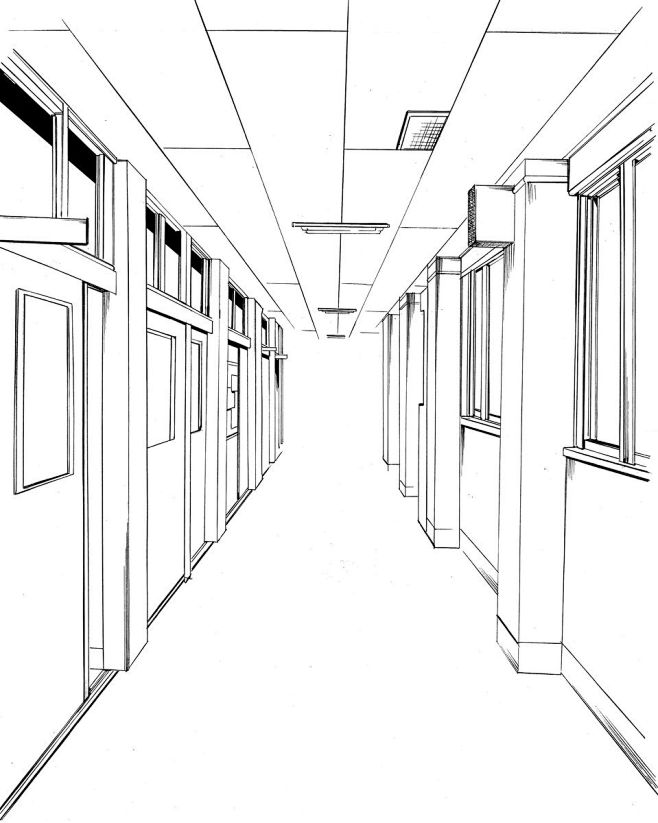 校园场景线稿素材优动漫动漫创作支援平台