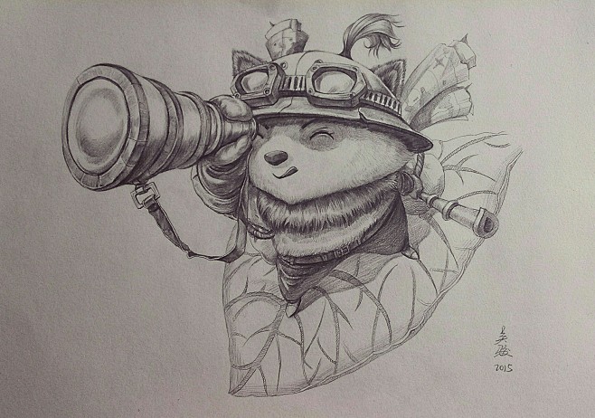 lol英雄联盟提莫手绘