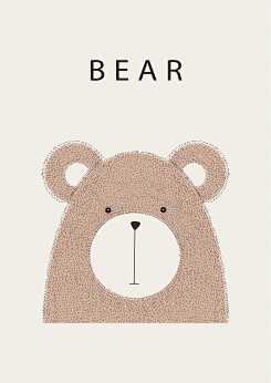 卡通图案卡通动物小熊