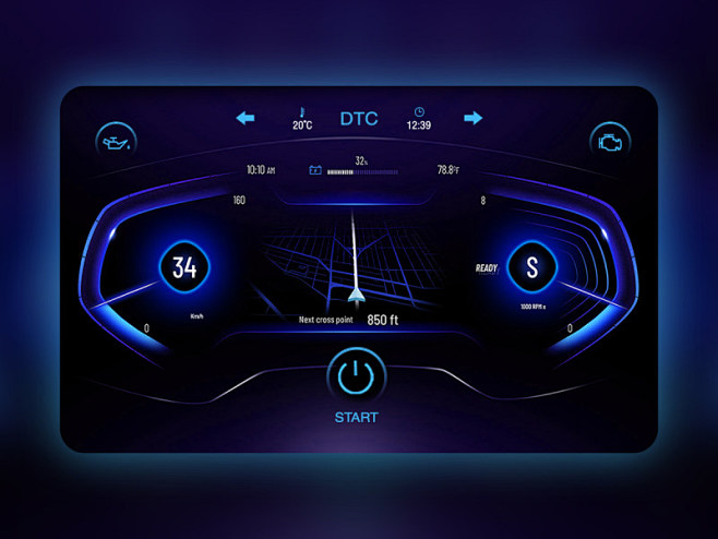 汽车仪表盘设计概念