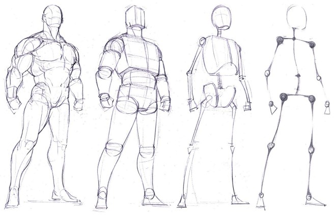 游戏动漫人体结构造型手绘技法 -- 肖玮.