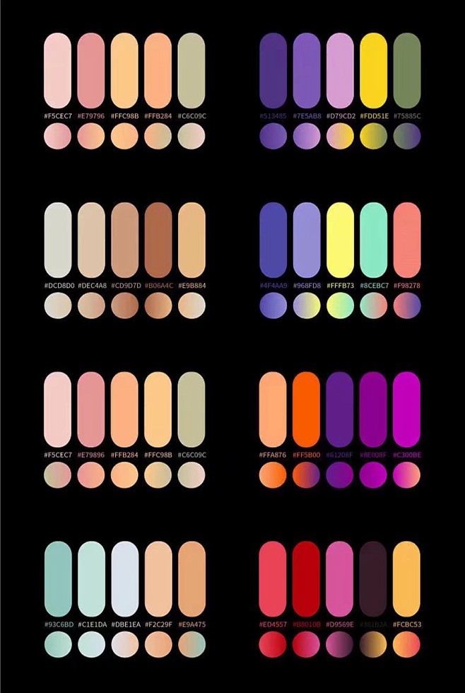 转采于2020-06-15 17:12:32渐变色色卡ai色卡传见该采集也在以下画板