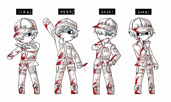 q版工作细胞白血球