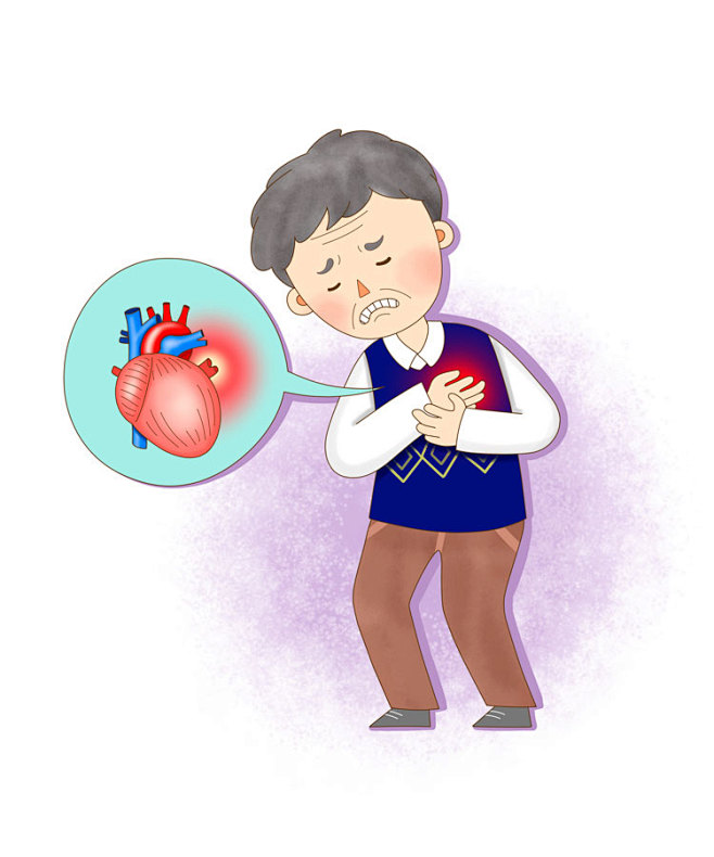 ai手绘身体报警亚健康医疗诊断疼痛不适生病插画海报设计素材小铁匠