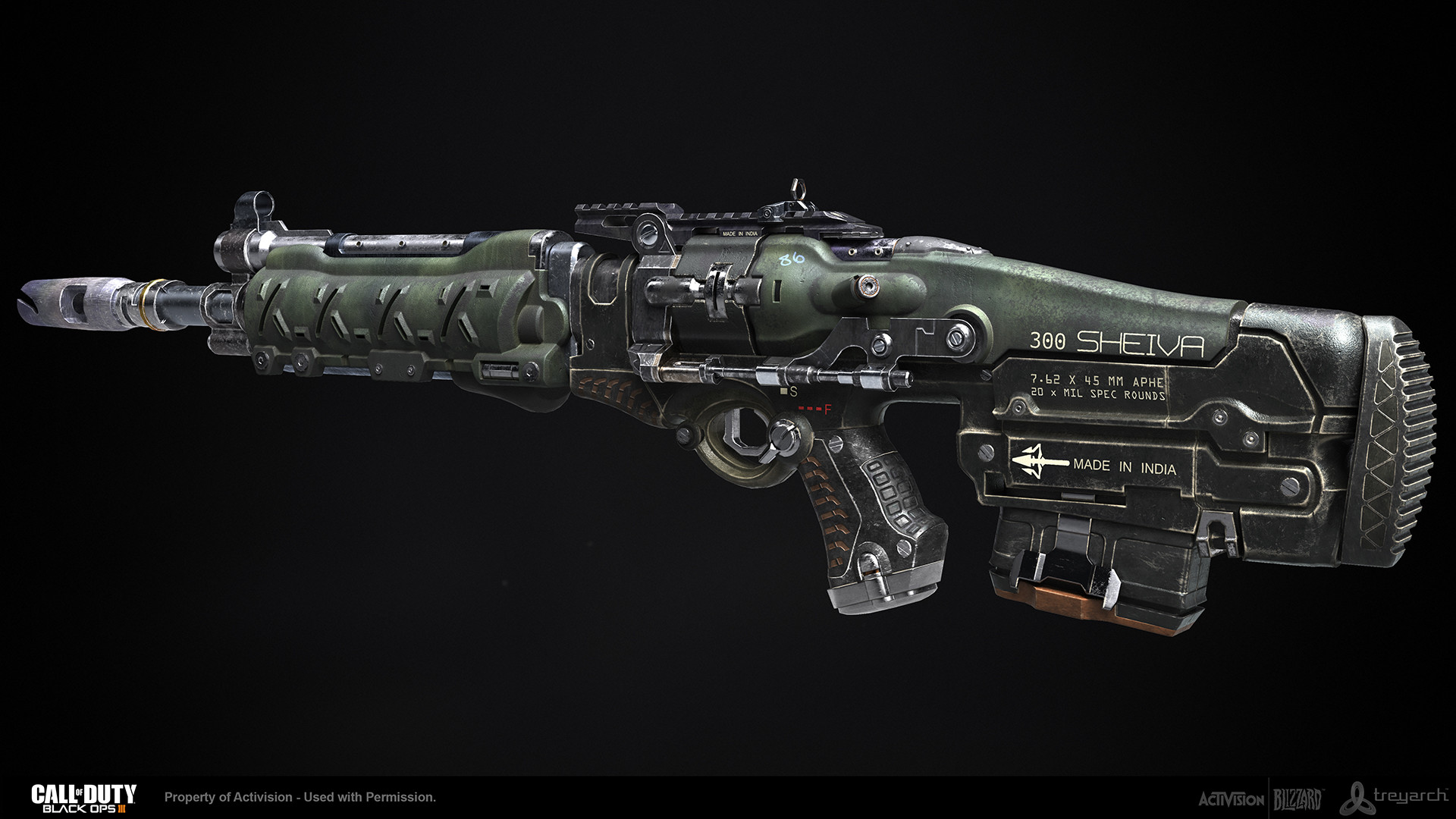 Call Of Duty Black Ops 3 Vesper Smg Caleb Turner Sub Machine Gun Black Ops 3 Concept Elliot Lilly Caleb Turner Sights Approved Game Model Caleb Turner High