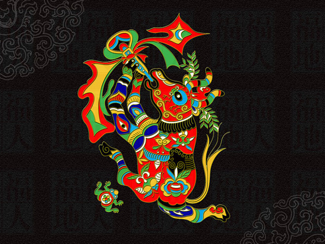 安塞农民画十二生肖