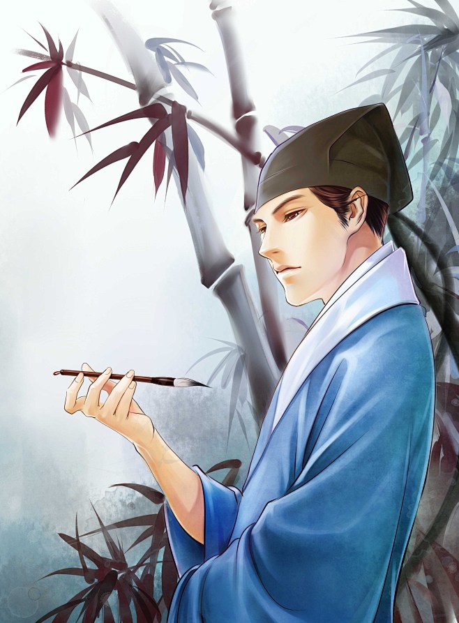 汉晴画轩汉服漫画贺图作者汉晴画轩涂鸦王国插画