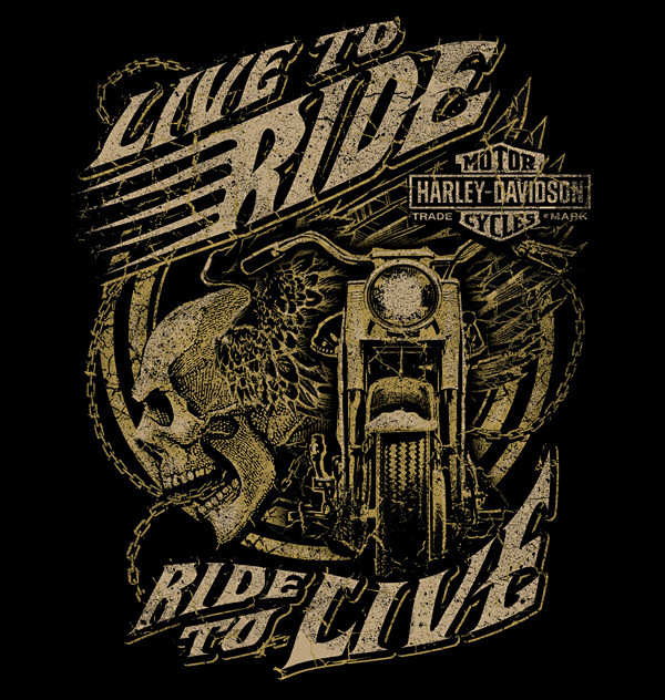 harleydavidson关于哈雷的插画