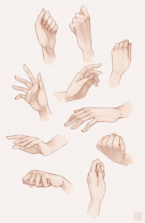 一些比较复杂的手的动作画法很适合给大家多多练习用推荐课程从零开始