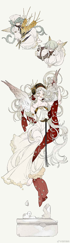 笙衣采集到插画