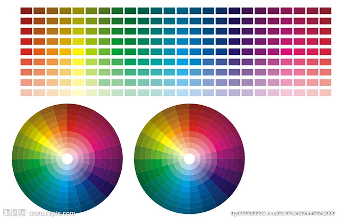 色相環色相圓環24色環