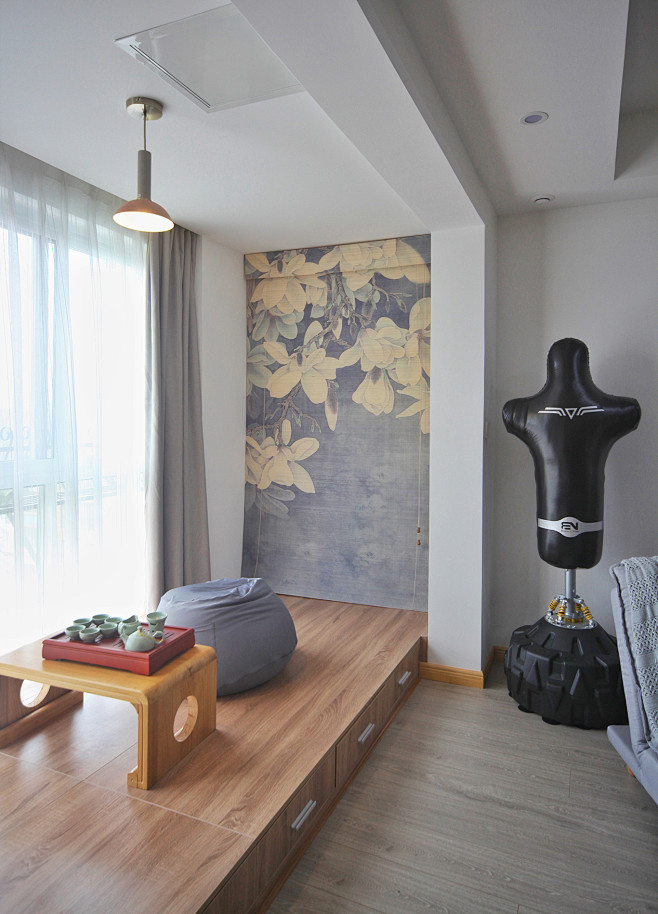 地台-花瓣网|陪你做生活的设计师 | 混搭悠闲风客厅地台设计