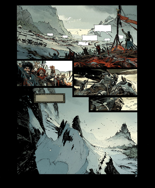 漫画分镜构图氛围