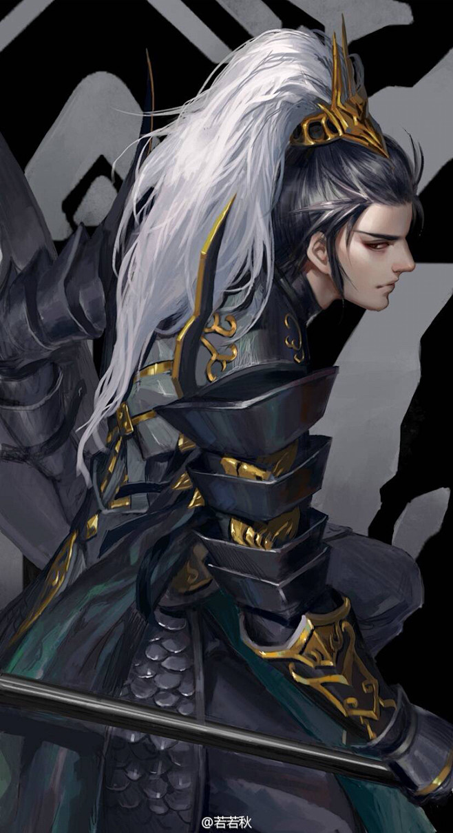 剑三 古风手绘插画 若若秋\/绘