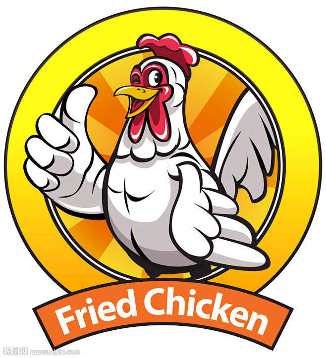 创意鸡图形logo