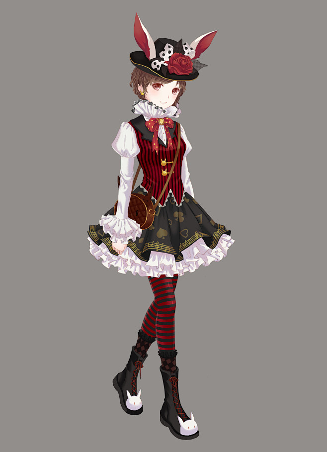 奇迹暖暖 蓬蓬裙 服装设计 小兔子 可爱 温馨 二次元 动漫 洛丽塔少女